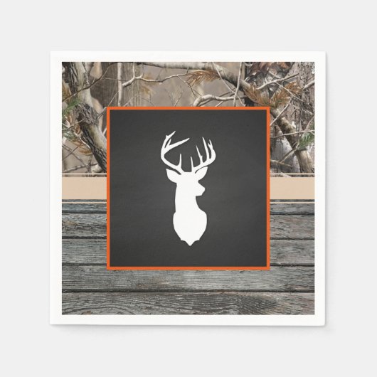 Deer Party Napkin - Junge Serviette (Vorderseite)