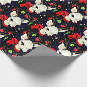 Deer Pattern Retro Weihnachtsgeschenk Geschenkpapier (Ecke)