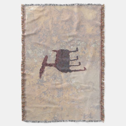 Deer Petroglyph Rinconada Canyon NM Decke (Vorderseite Vertikal)