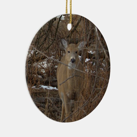 Deer Photo Ornament  (Rechts)