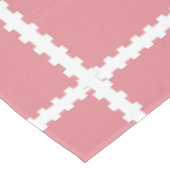 Deer Pink Peace Joy Wreath Tablecloth Tischdecke (Schrägansicht)