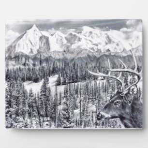 Deer Plaque Fotoplatte