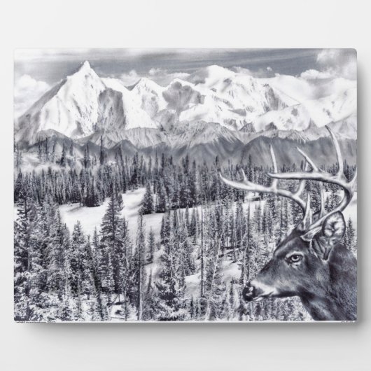 Deer Plaque Fotoplatte (Vorderseite)