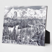 Deer Plaque Fotoplatte (Seite)