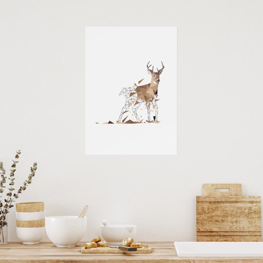 Deer Polygon Art Poster (Küche)