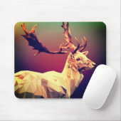 Deer Polygon Design Mousepad (Mit Mouse)