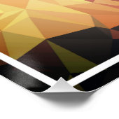 Deer Polygon Design Poster (Ecke)
