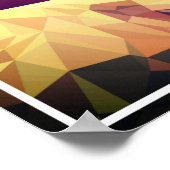 Deer Polygon Design Poster (Ecke)