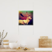 Deer Polygon Design Poster (Küche)