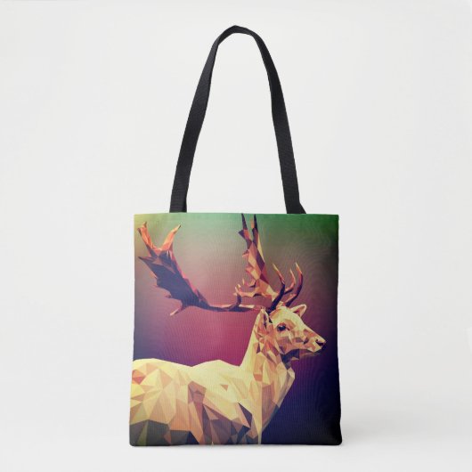 Deer Polygon Design Tasche (Vorderseite)