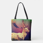 Deer Polygon Design Tasche (Rückseite)