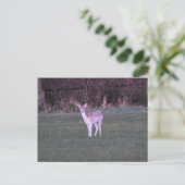 Deer Postkarte (Stehend Vorderseite)