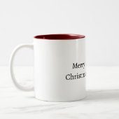 Deer Red Hearts Christmas Zweifarbige Tasse (Links)