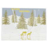 Deer Reflection Große Geschenktüte (Rückseite)