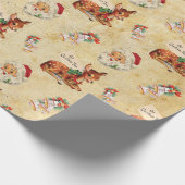 Deer Santa 2 Geschenkpapier (Ecke)