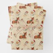 Deer Santa Geschenkpapier Set (Beispiel)