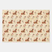 Deer Santa Geschenkpapier Set (Vorderseite)