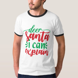 Deer Santa I kann erklären T-Shirt