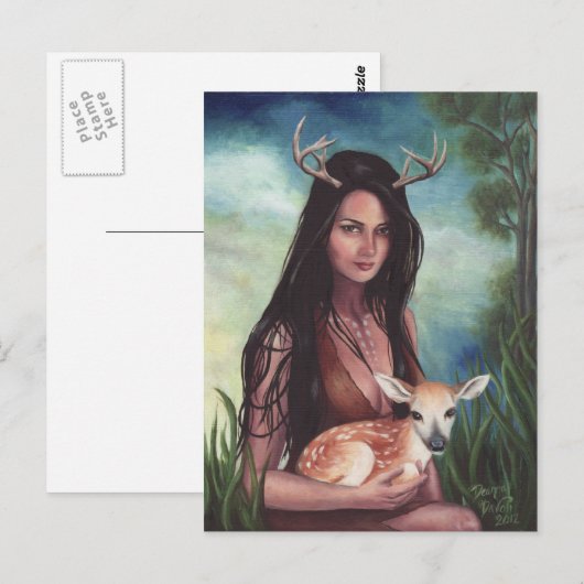 Deer Sidhe - Postkarte (Vorne/Hinten)