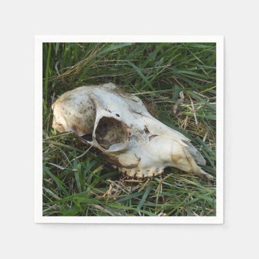 Deer Skull Paper Napkin Serviette (Vorderseite)