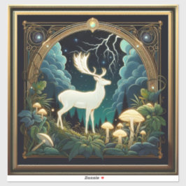 deer spirit aufkleber