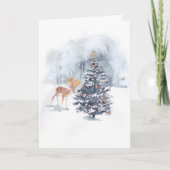 Deer & Squirrel Decorate Note Card Karte (Vorderseite)