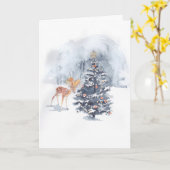 Deer & Squirrel Decorate Note Card Karte (Gelbe Blume)
