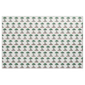 Deer Stag by Tree Heraldic Wappen Emblem Stoff (Fat Quarter (45,7 x 55,9 cm))