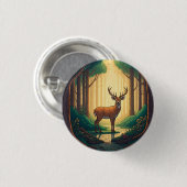 Deer standing by a stream in a forest button (Vorne & Hinten)
