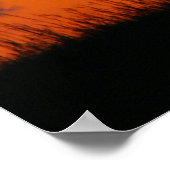 Deer Sunset Poster (Ecke)