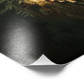 Deer Tartan Christmas Poster (Ecke)