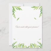 Deer Theme Baby Shower Invitation Einladung (Rückseite)