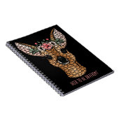 Deer to be Different Doe 6x9 Spiral Notebook Notizblock (Rechte Seite)