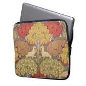 Deer &Tree Squirrel Bird Rowan Berries Art Nouveau Laptopschutzhülle (Vorderseite Links)