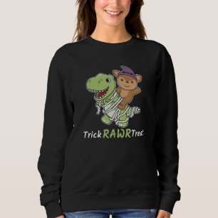 Deer Trick Rawr Leckerei T-rex Mummy Costume Sweatshirt
