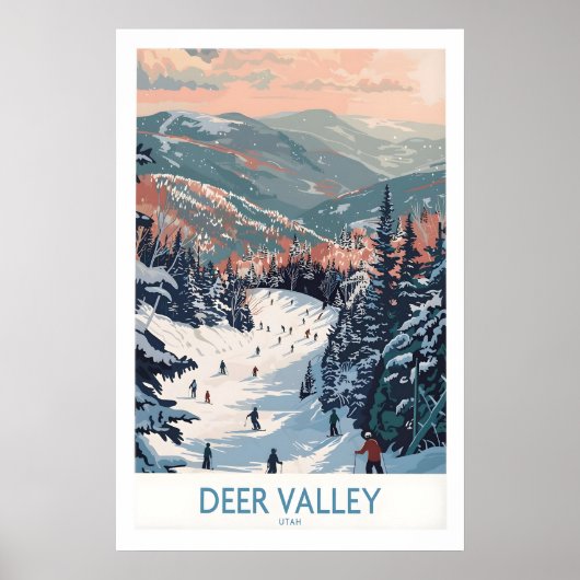 Deer Valley Reiseplakat - Utah 1 Poster (Vorne)