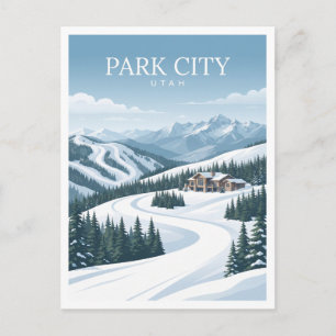 Deer Valley Resort Park City Utah Andenken Postkarte