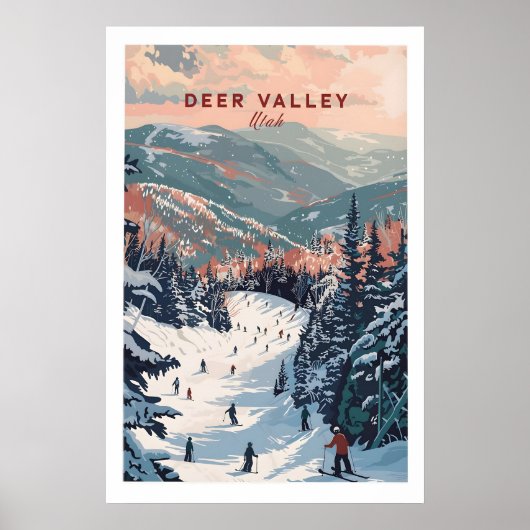 Deer Valley Ski Druck - Utah 1 Poster (Vorne)