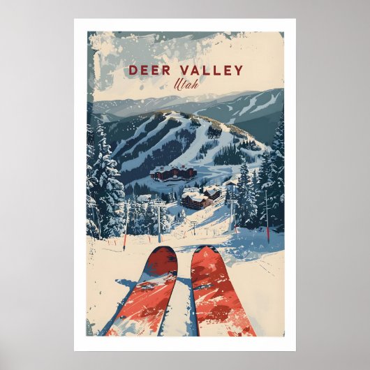 Deer Valley Ski Plakat 1 (Vorne)