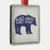 Deer Valley Utah Bear Ornament Aus Metall (Rechts)
