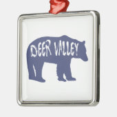 Deer Valley Utah Bear Ornament Aus Metall (Links)