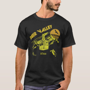 Deer Valley Utah Retro Skifahren T-Shirt