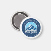 Deer Valley Utah ski area keepsake  Magnet (Vorderseite/Rückseite)