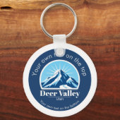 Deer Valley Utah ski area keepsake  Schlüsselanhänger (Vorderseite)