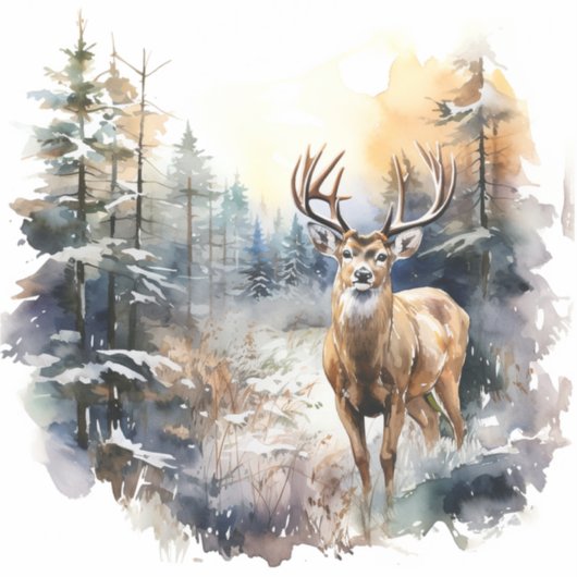 Deer Vinyl Sticker (Vorderseite)