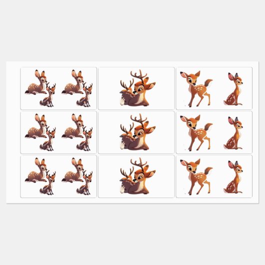 Deer Vinyl Sticker (Blatt)