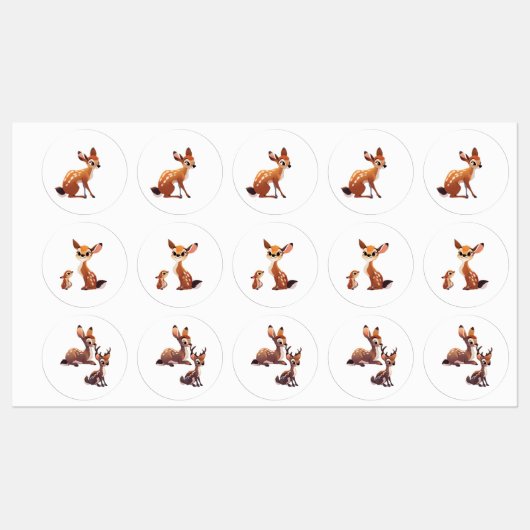 Deer Vinyl Sticker (Blatt)