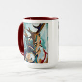 Deer w/ Antlers Painting - Gift for Animal Lovers Tasse (Vorderseite Links)