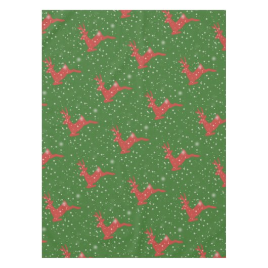 Deer Winter Holidays Baby Jersey Bodysuit Tischdecke (Vorderseite)