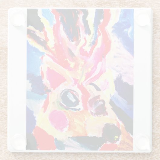 Deer winter joy glasuntersetzer (Rückseite)